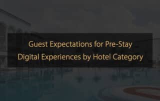 Expectativas dos hóspedes para experiências digitais pré-estadia por categoria de hotel