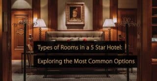 Tipos de quartos em um hotel 5 estrelas