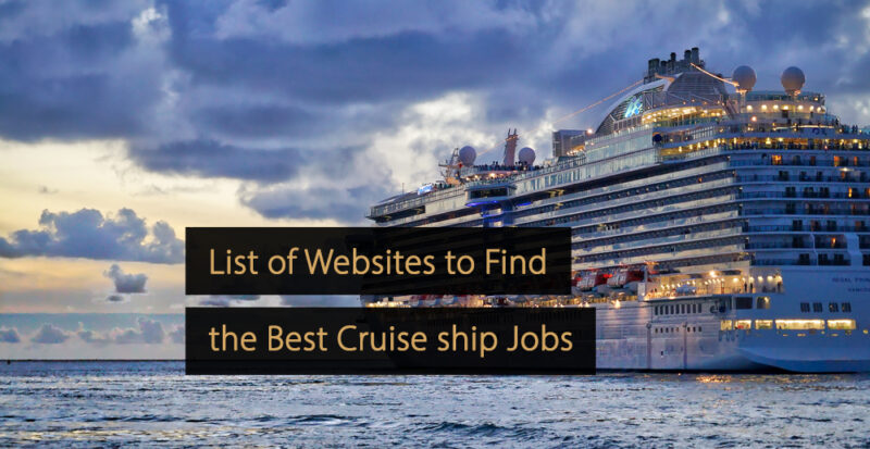 cruise ship jobs list